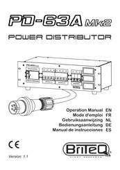 Briteq PD-63A Mk2 Manual De Instrucciones