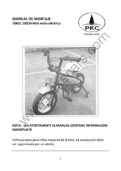 Pekecars TBK01 200DH Mini Manual De Montaje