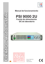 Elektro-Automatik PSI 9000 2U Manual De Funcionamiento