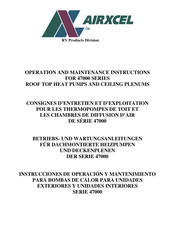 Airxcel 47000 Serie Instrucciones De Operacion Y Mantenimiento