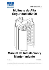 DCM SOLUTION MS100 Manual De Instalación Y Mantenimiento