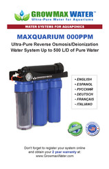 GrowMax Water MAXQUARIUM 000PPM Manual De Instrucciones