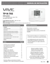 Vive Comfort TP-N-705 Manual De Instalación