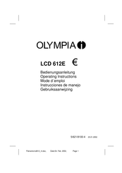 Olympia LCD 612E Instrucciones De Manejo