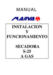 MARVA S-25 Instalación Y Mantenimiento