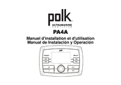 Polk PA4A Manual De Instalación Y Operación