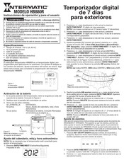 Intermatic HB880R Instrucciones De Operación Y Para El Usuario