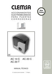 Clemsa AC 14 C Manual Tecnico