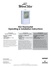 Emerson EasyHeat Warm Tiles FGS Instrucciones De Operación E Instalación