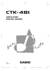 Casio CTK-481 Guia Del Usuario