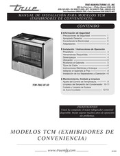 True TCM-78AC-GF-SD Manual De Instalación