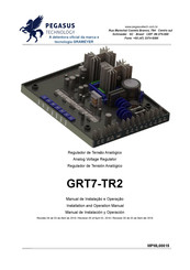 Pegasus GRT7-TR2 Manual De Instalación Y Operaciones