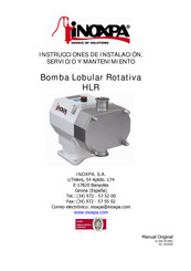 iNOXPA HLR Instrucciones De Instalación, Servicio Y Mantenimiento