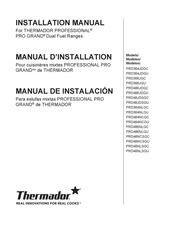 Thermador PROFESSIONAL PRO GRAND PRD366JGC Manual De Instalación