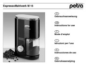 Petra electric M 15 Instrucciones De Uso