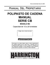 Harrington CB Serie Manual Del Propietário