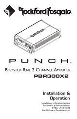 Rockford Fosgate Punch PBR300X2 Installation Instructions