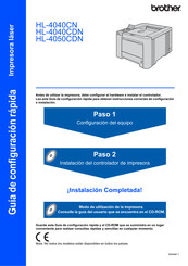 Brother HL-4050CDN Guía De Configuración Rápida