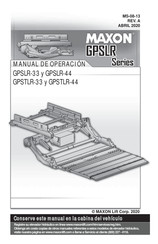 Maxon GPSTLR-44 Manual De Operación