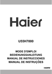 Haier U55H7000 Manual De Instrucciones