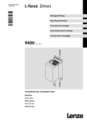 Lenze L-force Drive E94AZMR0264DB Serie Instrucciones Para El Montaje