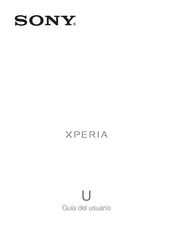 Sony XPERIA U Serie Guia Del Usuario