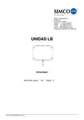 ITW SIMCO-ION LB Manual Del Usuario