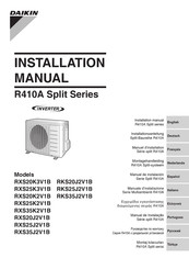 Daikin RXS20K3V1B Manual De Instalación