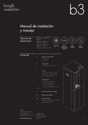 Borg & Overstrom b3 Manual De Instalación Y Manejo