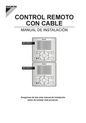 Daikin BRC3E52C7 Manual De Instalación