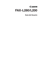 Canon FAX-L200 Guia Del Usuario