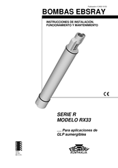 Ebsray R Serie Instrucciones De Instalación, Funcionamiento Y Mantenimiento