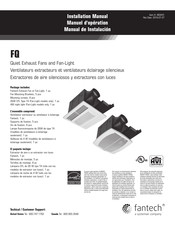 Fantech FQ110FL Manual De Instalación