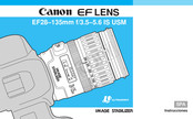 Canon EF28-135mm f/3.5-5.6 IS USM Instrucciones