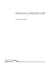 Plantronics MDA220 Guía De Usuario