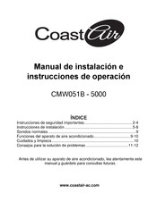 Coast Air CMW051B-5000 Manual De Instalación E Instrucciones De Operación