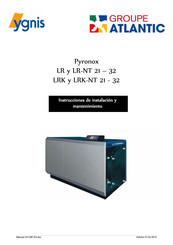 Ygnis Pyronox LRK-NT 31 Instrucciones De Instalación Y Mantenimiento