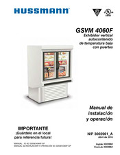 Hussmann GSVM 4060F Manual De Instalación Y Operaciones