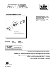 Windsor DOUBLE DRY DDHK Instrucciones De Manejo
