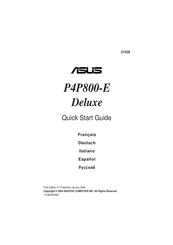 Asus P4P800-E Deluxe Guia De Inicio Rapido