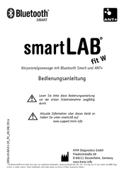 HMM Diagnostics ANT+ smartLAB Operación Manual