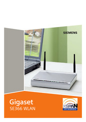 Siemens Gigaset SE366 WLAN Manual De Instrucciones