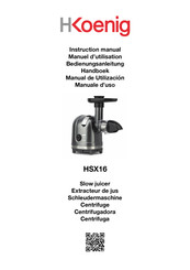 Hkoenig HSX16 Manual De Utilización