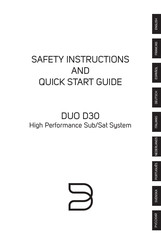 Bluesound DUO D30 Instrucciones De Seguridad Y Guía De Inicio Rápido