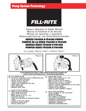 FILL-RITE FR4400 Serie Manual De Operación Y Seguridad