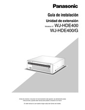 Panasonic WJ-HDE400 Guia De Instalacion