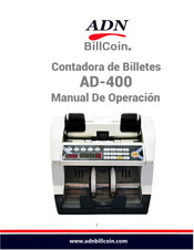 ADN BillCoin AD-400 Manual De Operación