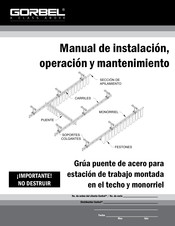 GORBEL GLCSLX Serie Manual De Instalación, Operación Y Mantenimiento