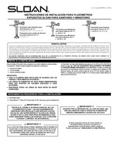 Sloan 110 Instrucciones De Instalación