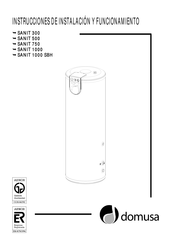 DOMUSA SANIT 300 Instrucciones De Uso Y Despiece